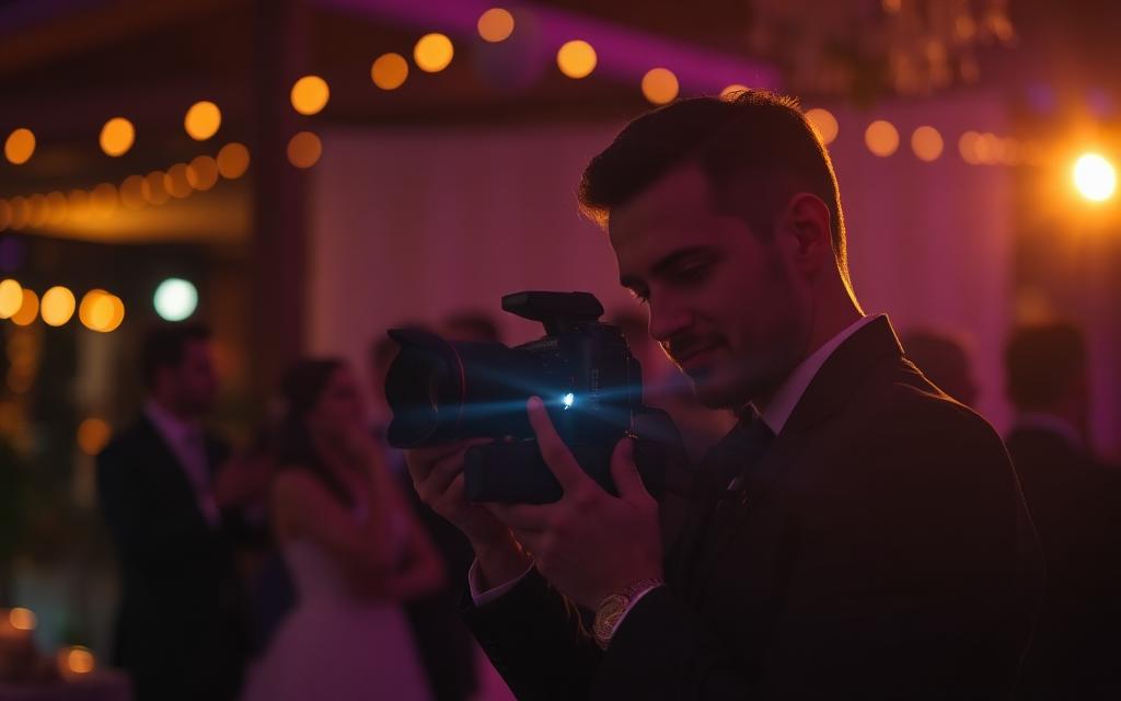 Lente Viva Fotografia trabalhando em um evento